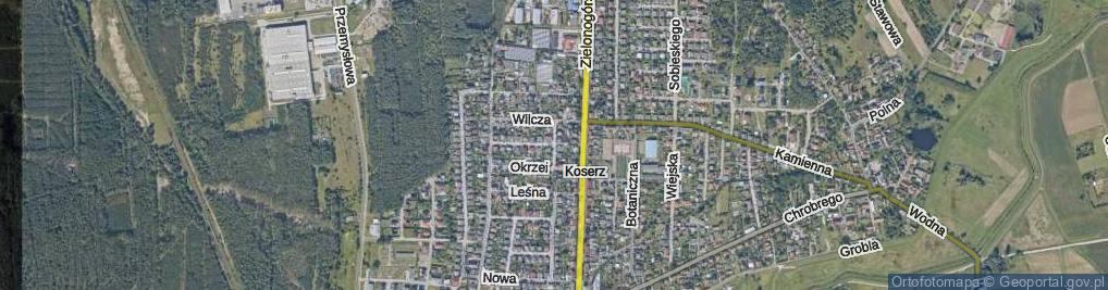 Zdjęcie satelitarne Miodowa ul.